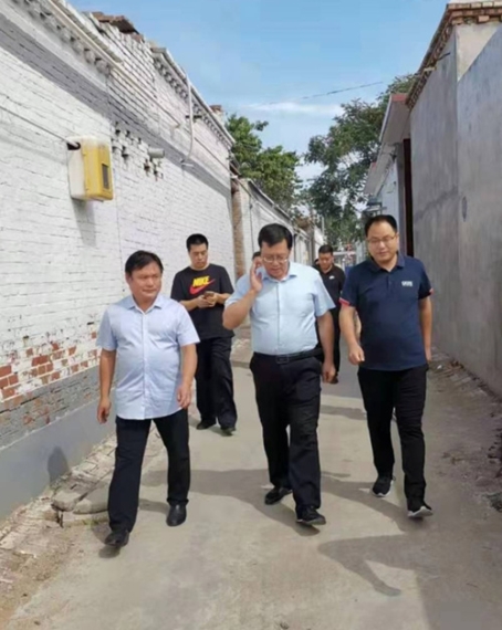 宁晋公司宁晋县副县长赵东钊一行视察宁晋公司乡村煤改气工作